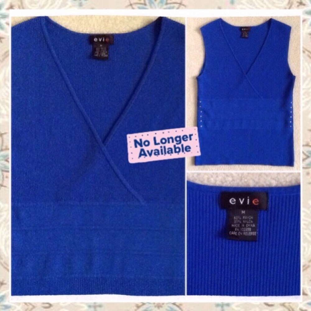 ❌❌gifted❌❌ROYAL BLUE TOP. ‼️2/$10+$4ea. added‼️ - Picture 1 of 4